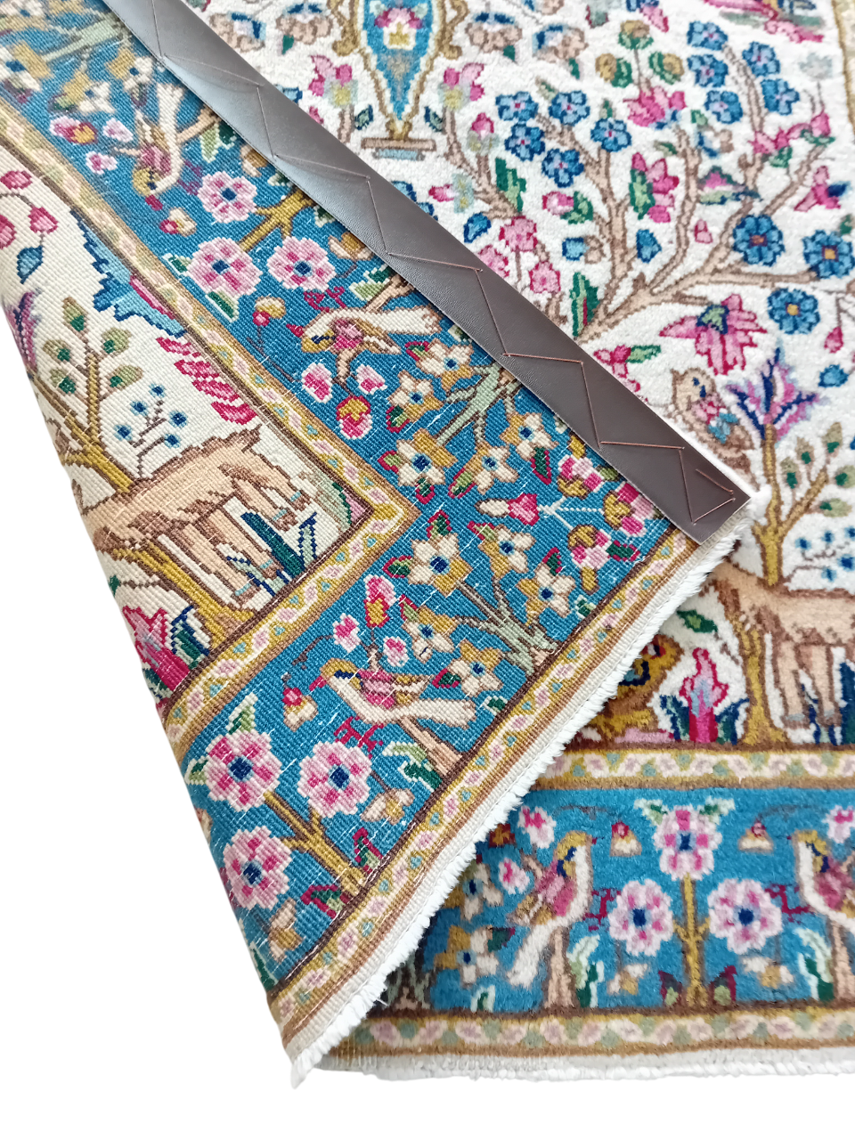 Tappeto Kirman Vecchio – 150x95 cm, Lana e Cotone, Fatto a Mano