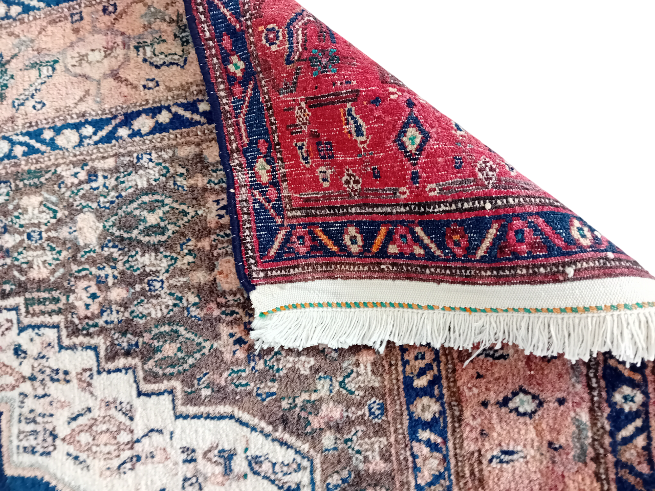 Tappeto Senneh Vechhio Fatto a Mano 166x119 cm