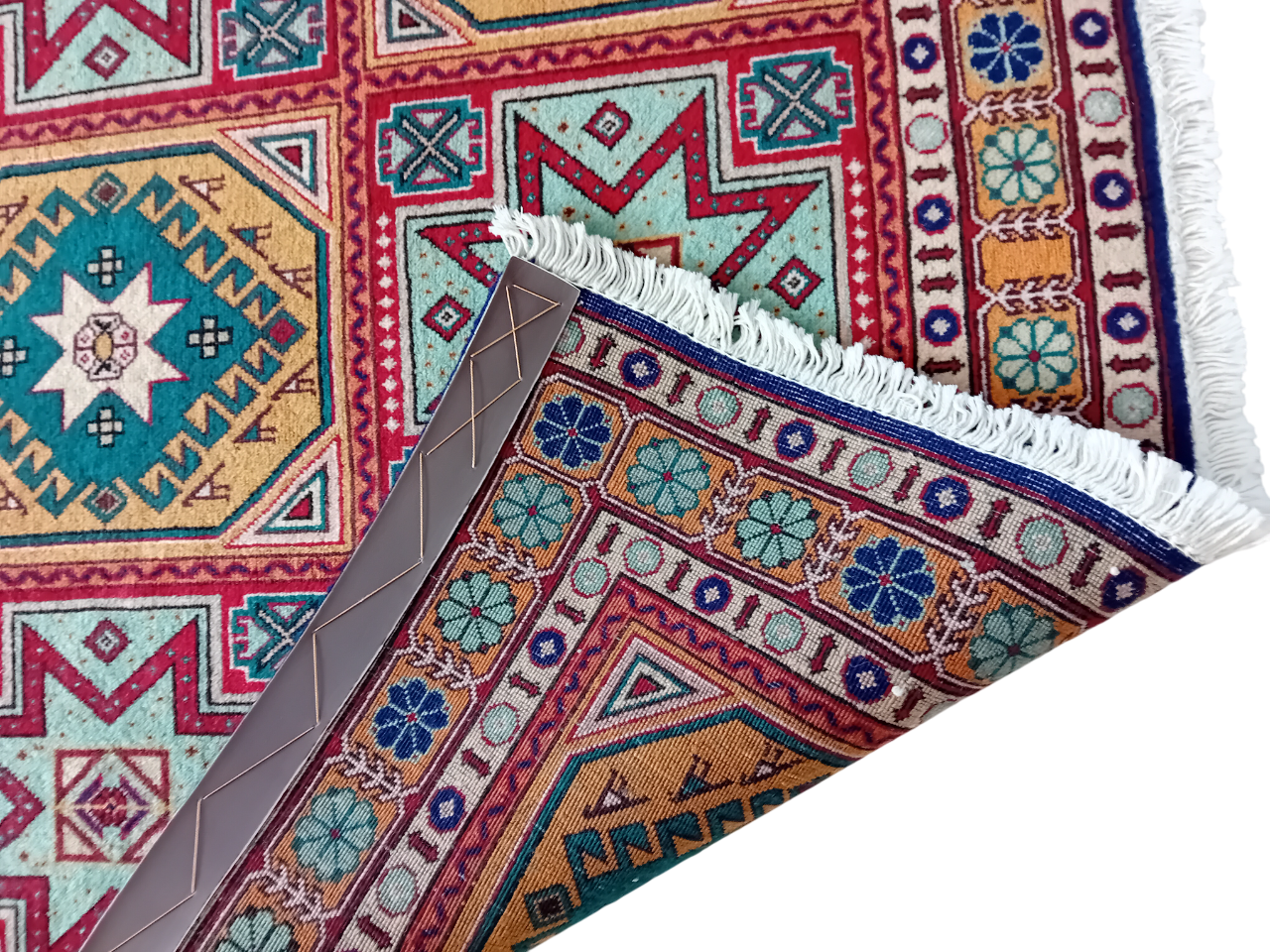 Tappeto Tabriz Fatto a Mano in Lana e cotone – 143x104 cm