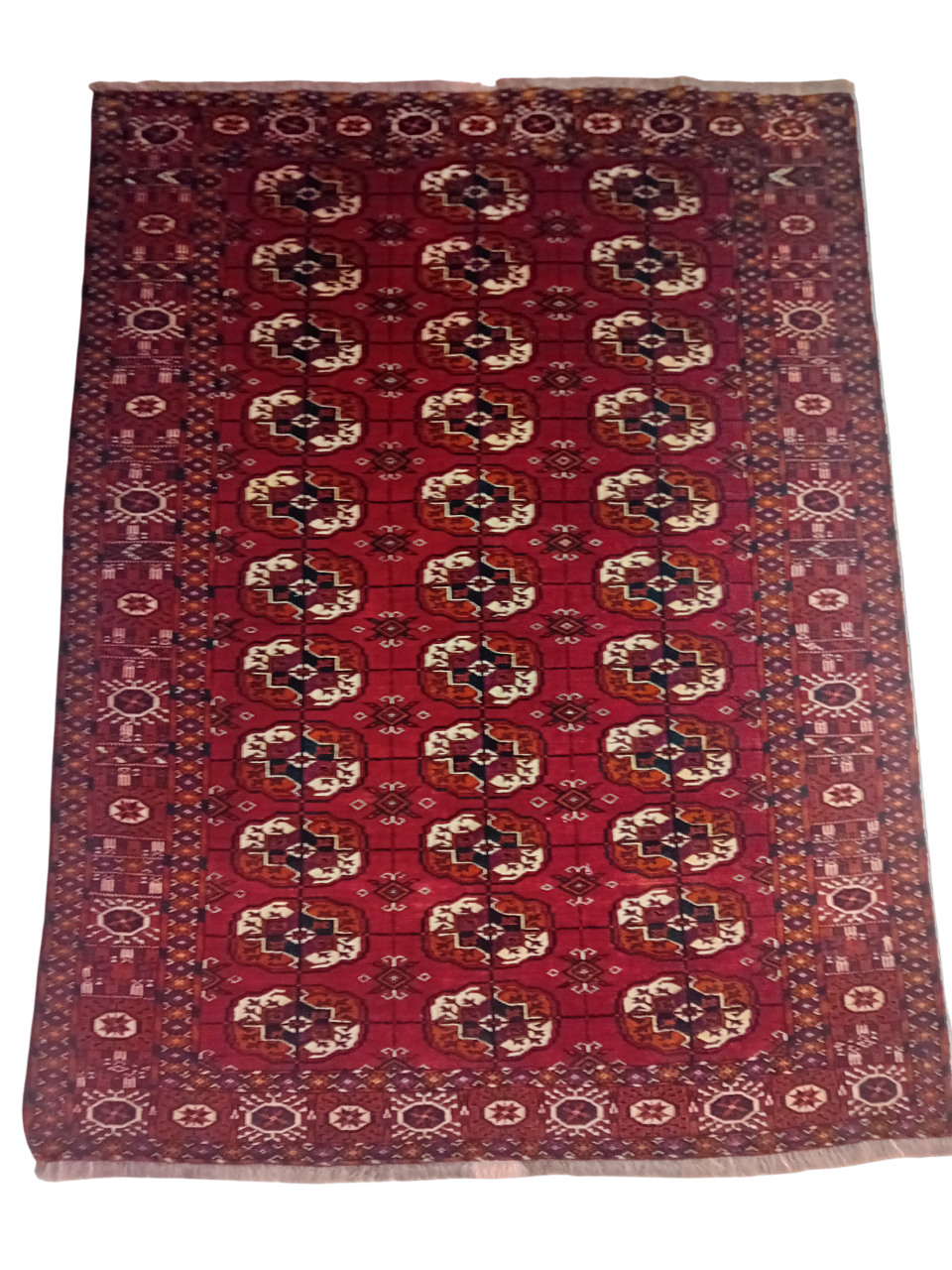 Tappeto Bukara vecchio annodato a mano 150 x 100 cm – Lana su lana