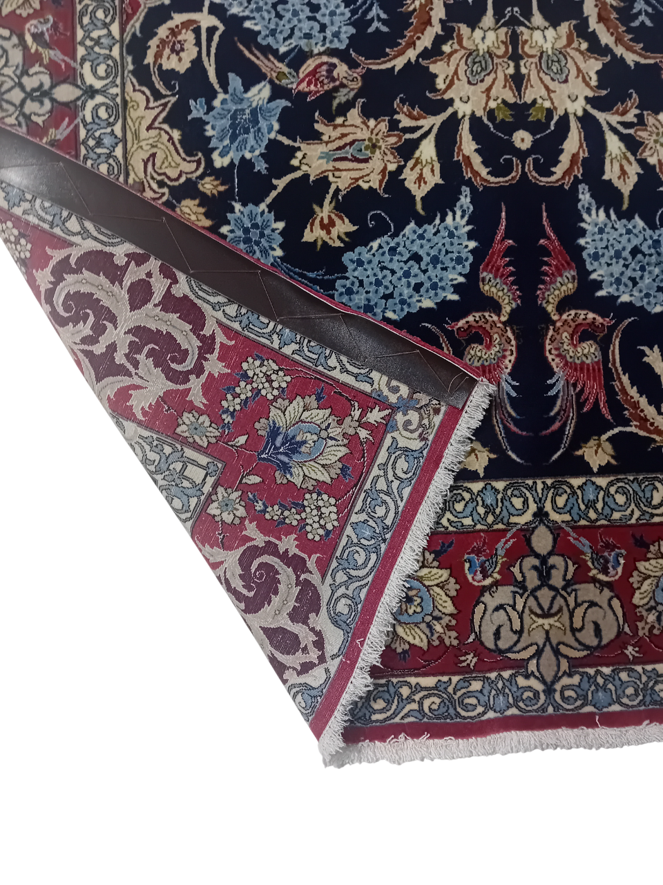 Tappeto Isfahan in Lana e Seta – 162 x 105 cm