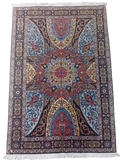 Tappeto Tabriz 153x100 cm in Lana, Seta e Cotone