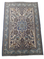 Tappeto Vecchio Qum 154x104 cm in Lana, Seta e Cotone