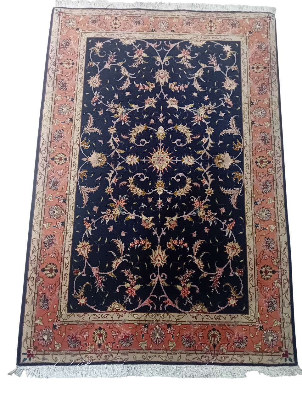 Tappeto Tabriz in Lana, Seta e Cotone – 155 x 104 cm