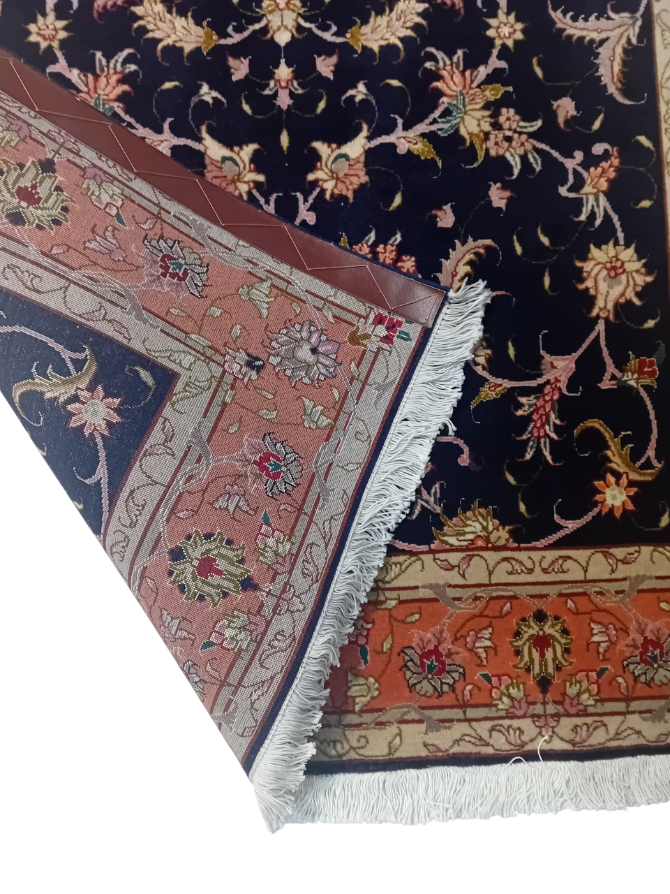 Tappeto Tabriz in Lana, Seta e Cotone – 155 x 104 cm