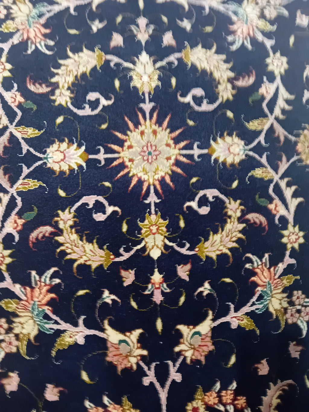 Tappeto Tabriz in Lana, Seta e Cotone – 155 x 104 cm