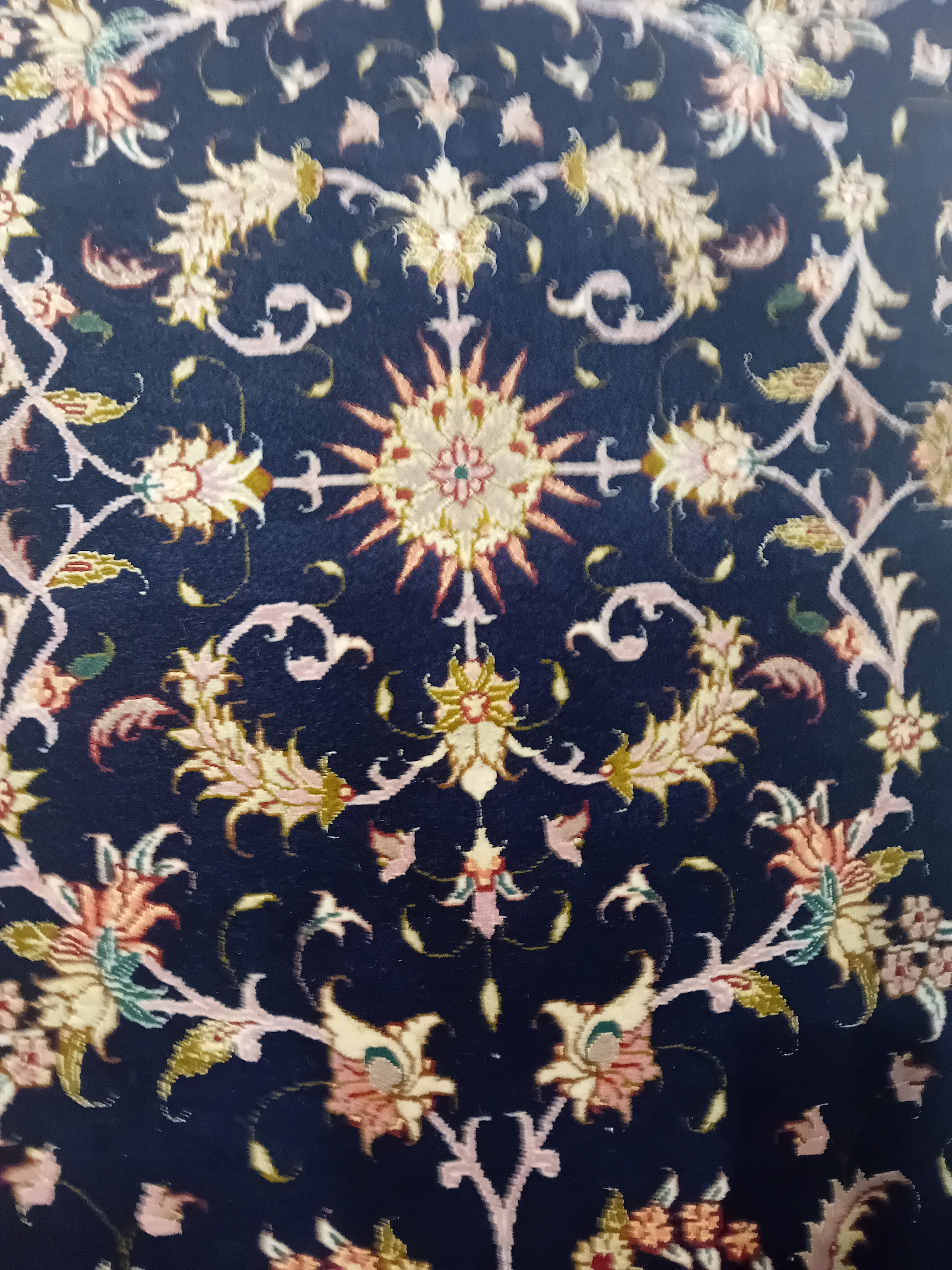 Tappeto Tabriz in Lana, Seta e Cotone – 155 x 104 cm