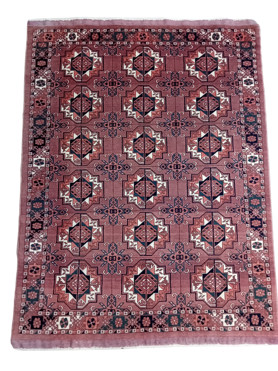 Tappeto Turkman 160x125 cm in Lana su Lana