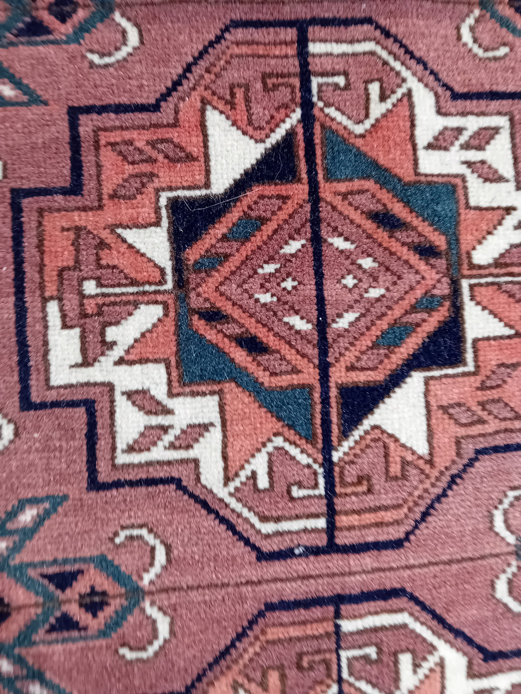 Tappeto Turkman 160x125 cm in Lana su Lana