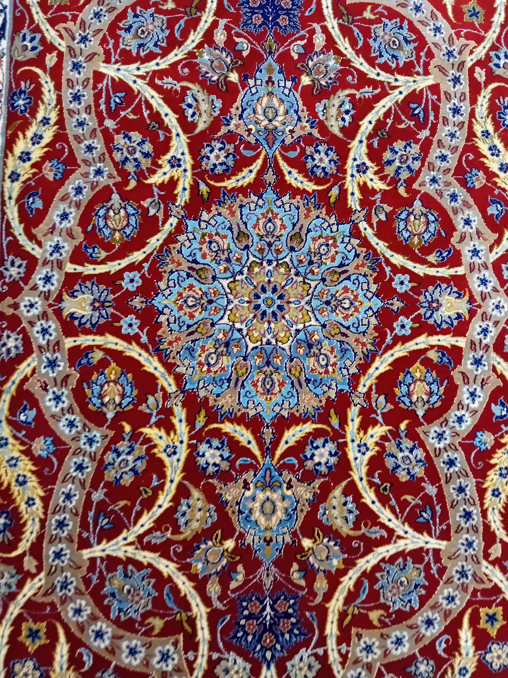 Tappeto Isfahan 170x113 cm in Lana e Seta
