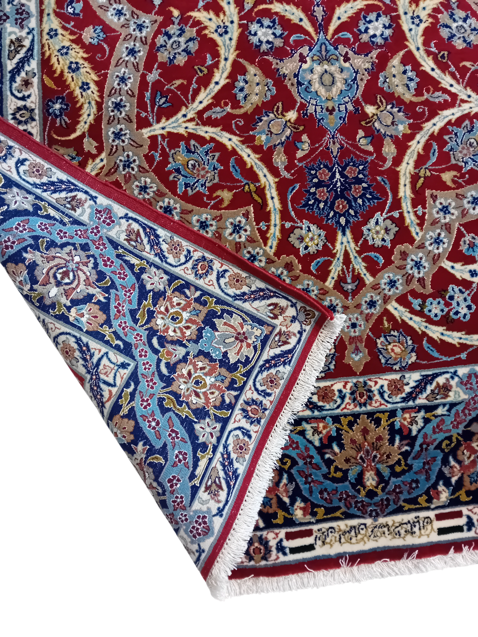 Tappeto Isfahan 170x113 cm in Lana e Seta