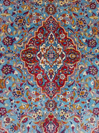 Tappeto Kashan Vecchio 153x106 cm in Lana e Cotone