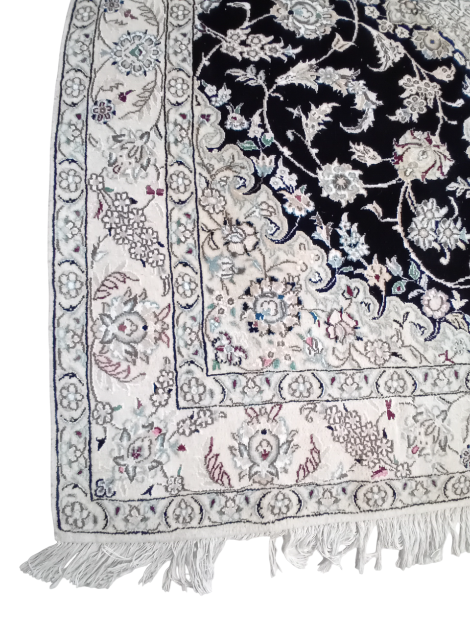 Tappeto Nain 9la 200x155 cm – Lana, Seta e Cotone