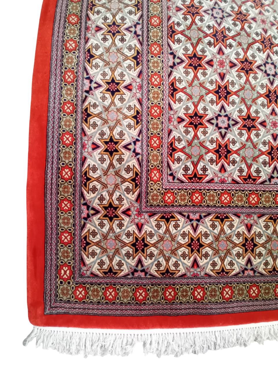 Tappeto Qum 200x134 cm – Lana e Cotone, Stile Classico