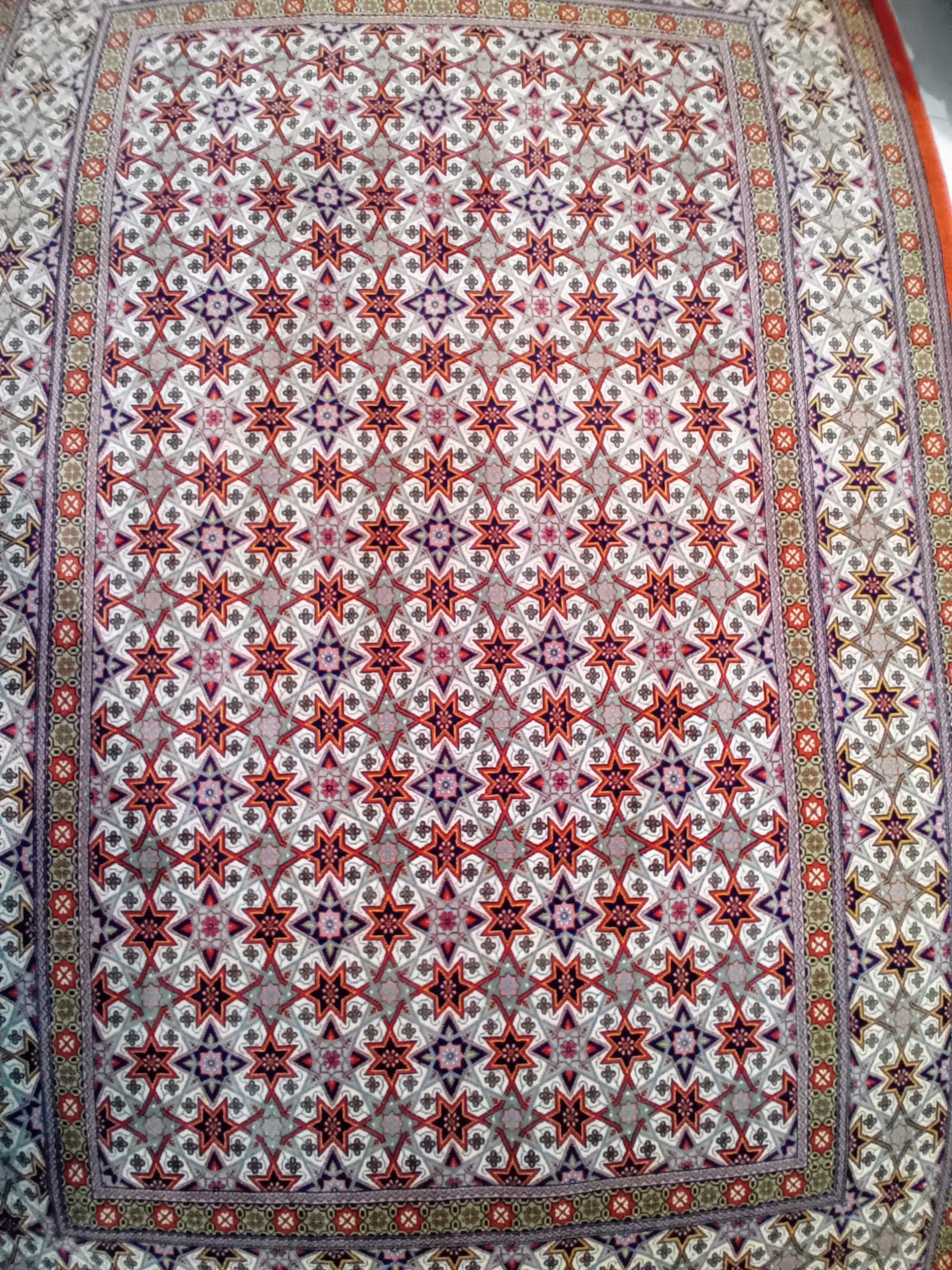 Tappeto Qum 200x134 cm – Lana e Cotone, Stile Classico