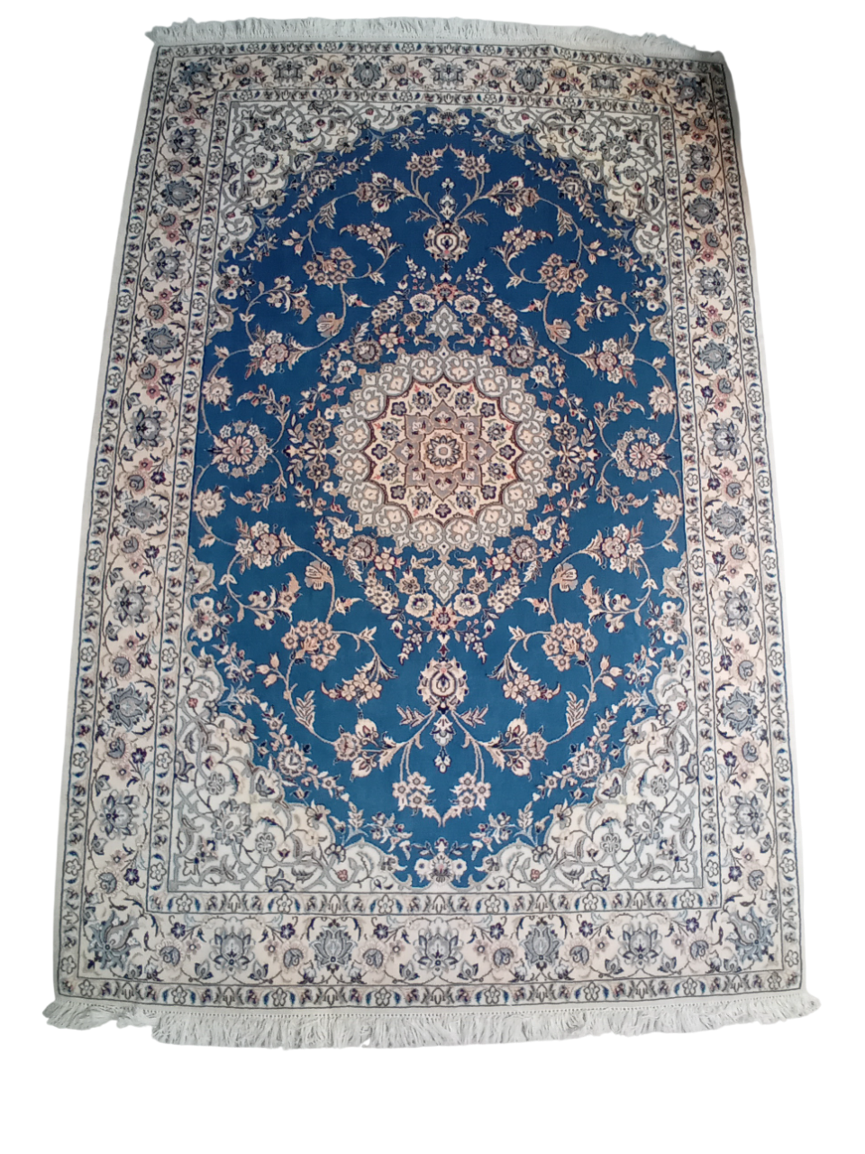 Tappeto Nain 9la 205x140 cm – Lana, Seta e Cotone