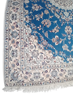 Tappeto Nain 9la 205x140 cm – Lana, Seta e Cotone