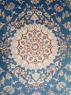 Tappeto Nain 9la 205x140 cm – Lana, Seta e Cotone
