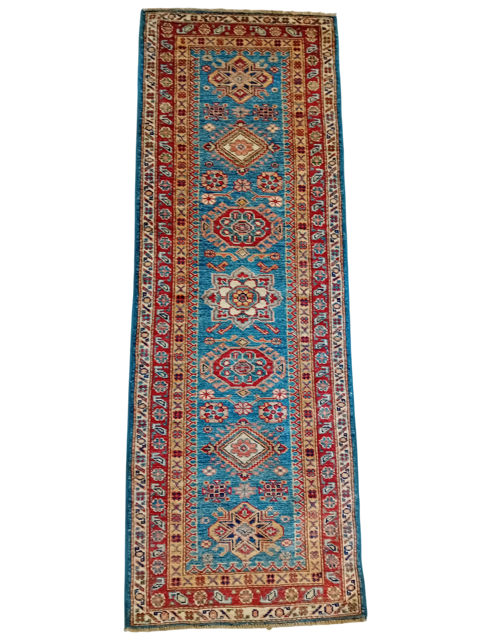 Tappeto Kazak in Lana su Cotone – 178 × 63 cm