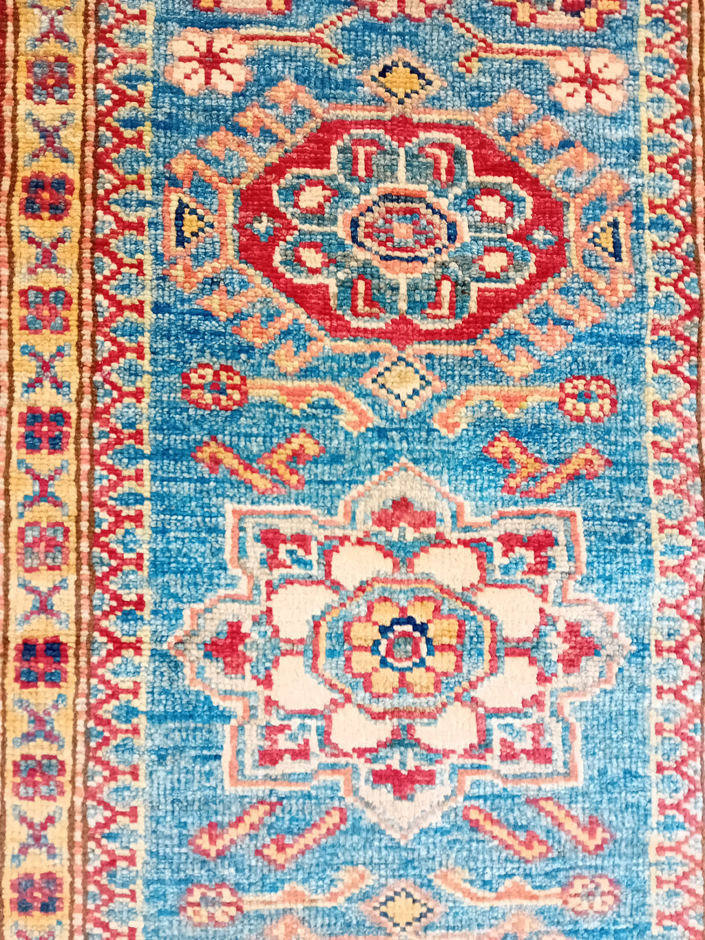 Tappeto Kazak in Lana su Cotone – 178 × 63 cm
