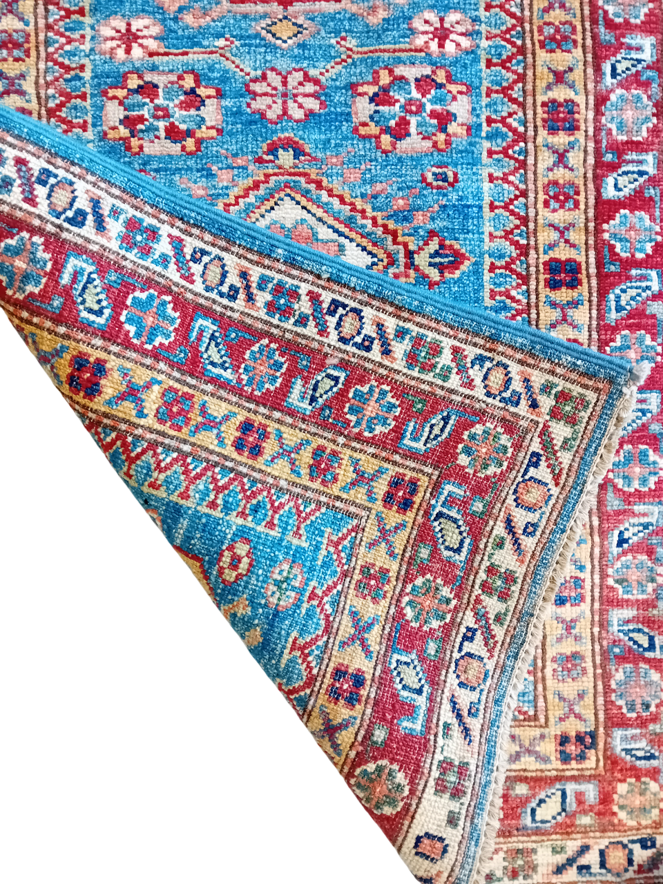 Tappeto Kazak in Lana su Cotone – 178 × 63 cm