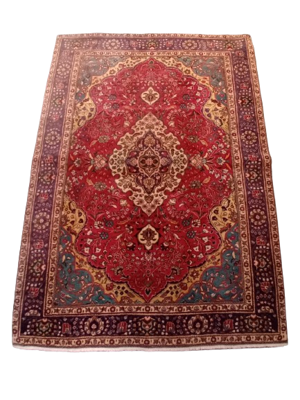 Tappeto Tabriz 280×203 in Lana  e Cotone