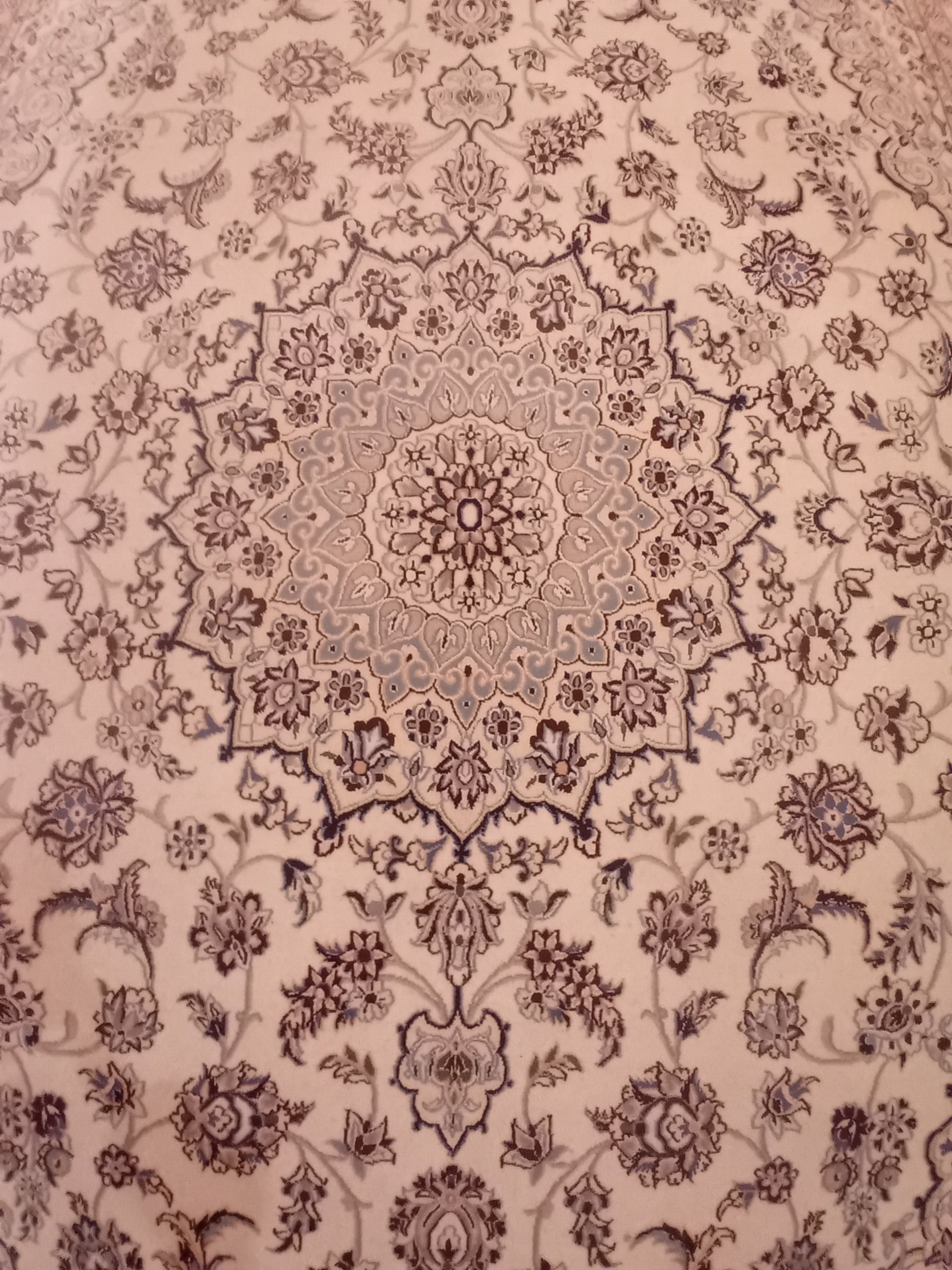 Tappeto Nain 9La in lana, seta e cotone – 306 x 208 cm