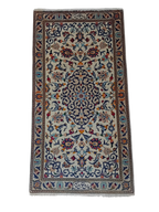 Tappeto Kashan in Lana e Cotone – 127 x 64 cm