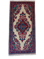 Tappeto Saruk in Lana e Cotone – 128 x 64 cm