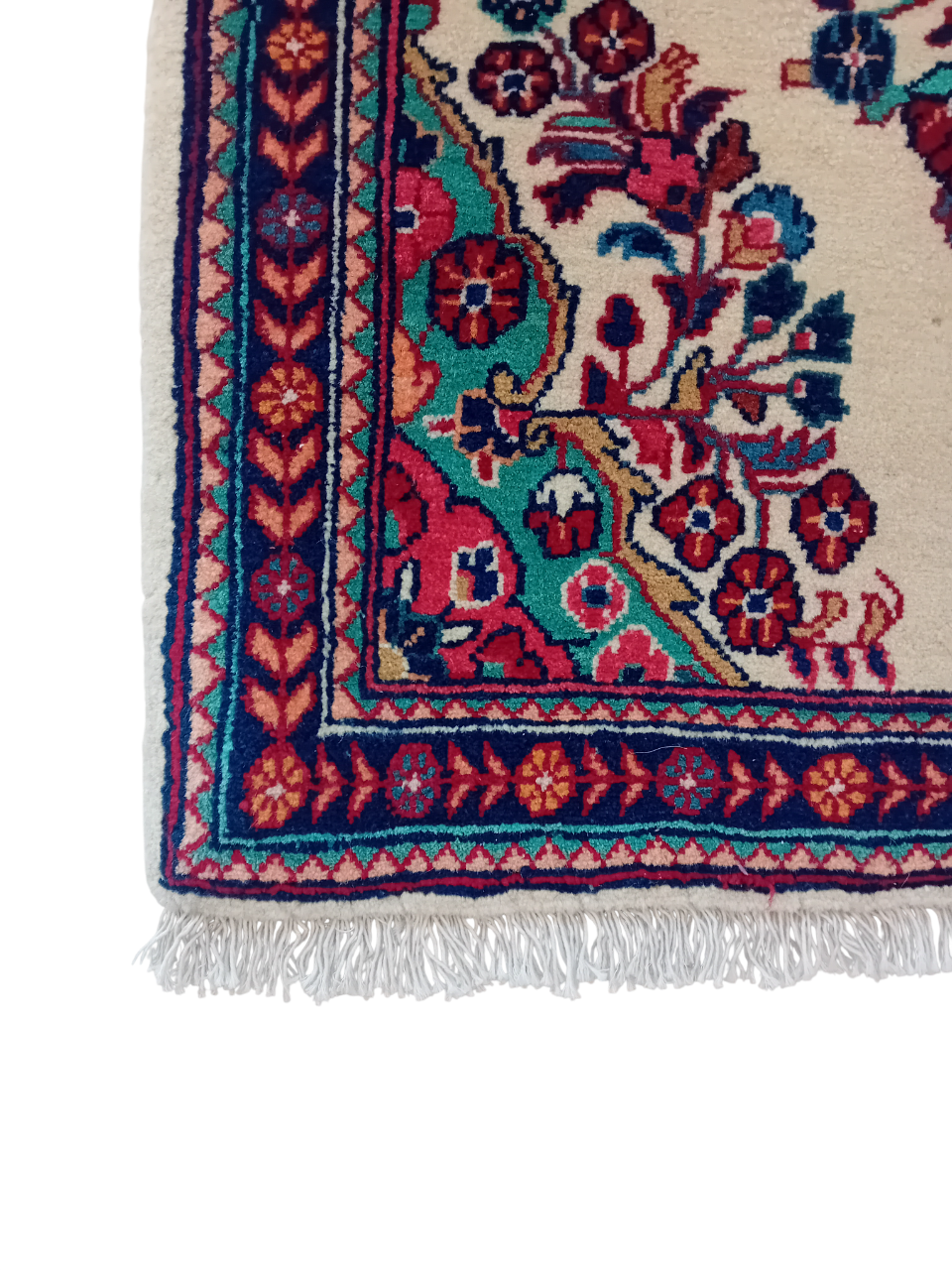 Tappeto Saruk in Lana e Cotone – 128 x 64 cm
