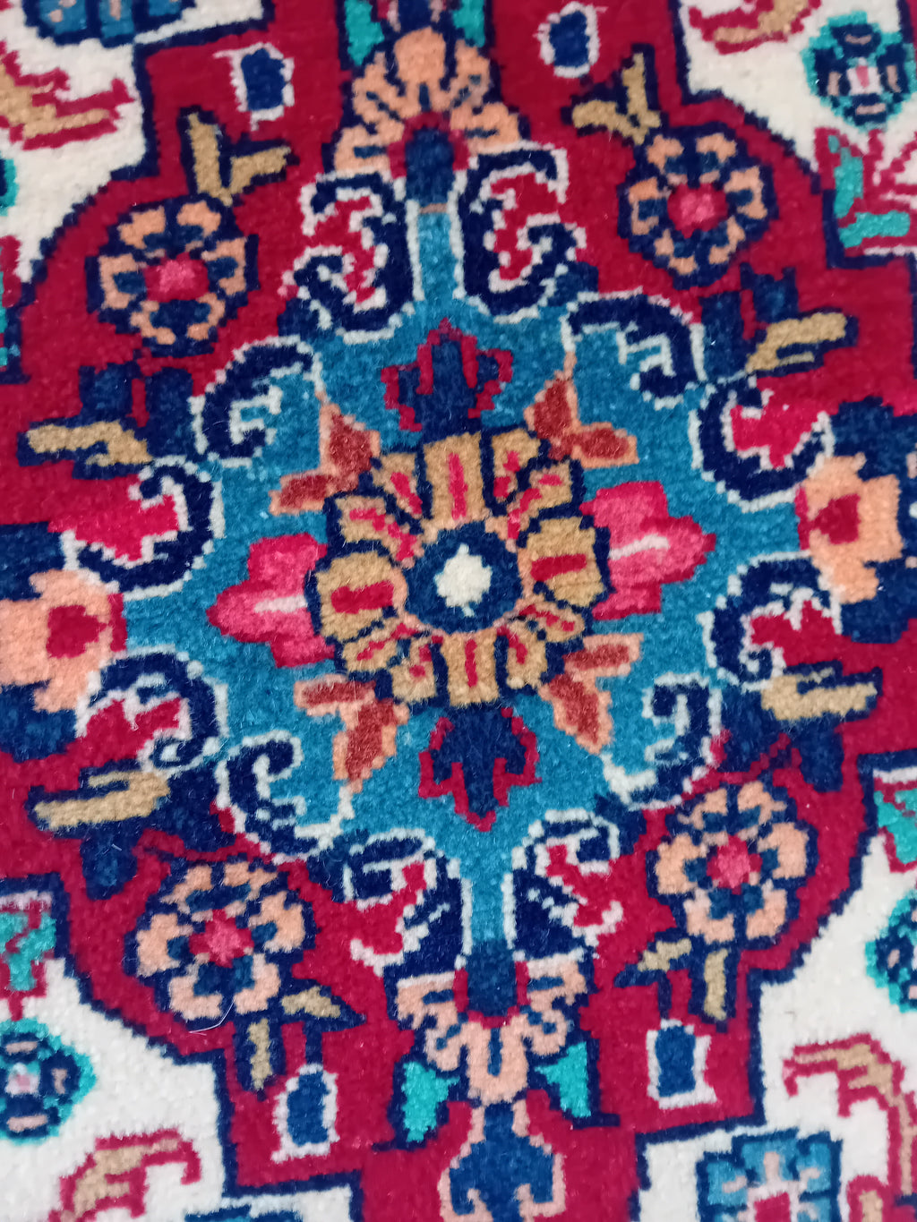 Tappeto Saruk in Lana e Cotone – 128 x 64 cm