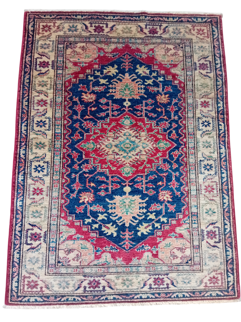 Tappeto Kazak Gold in Lana e Cotone – 137 x 99 cm