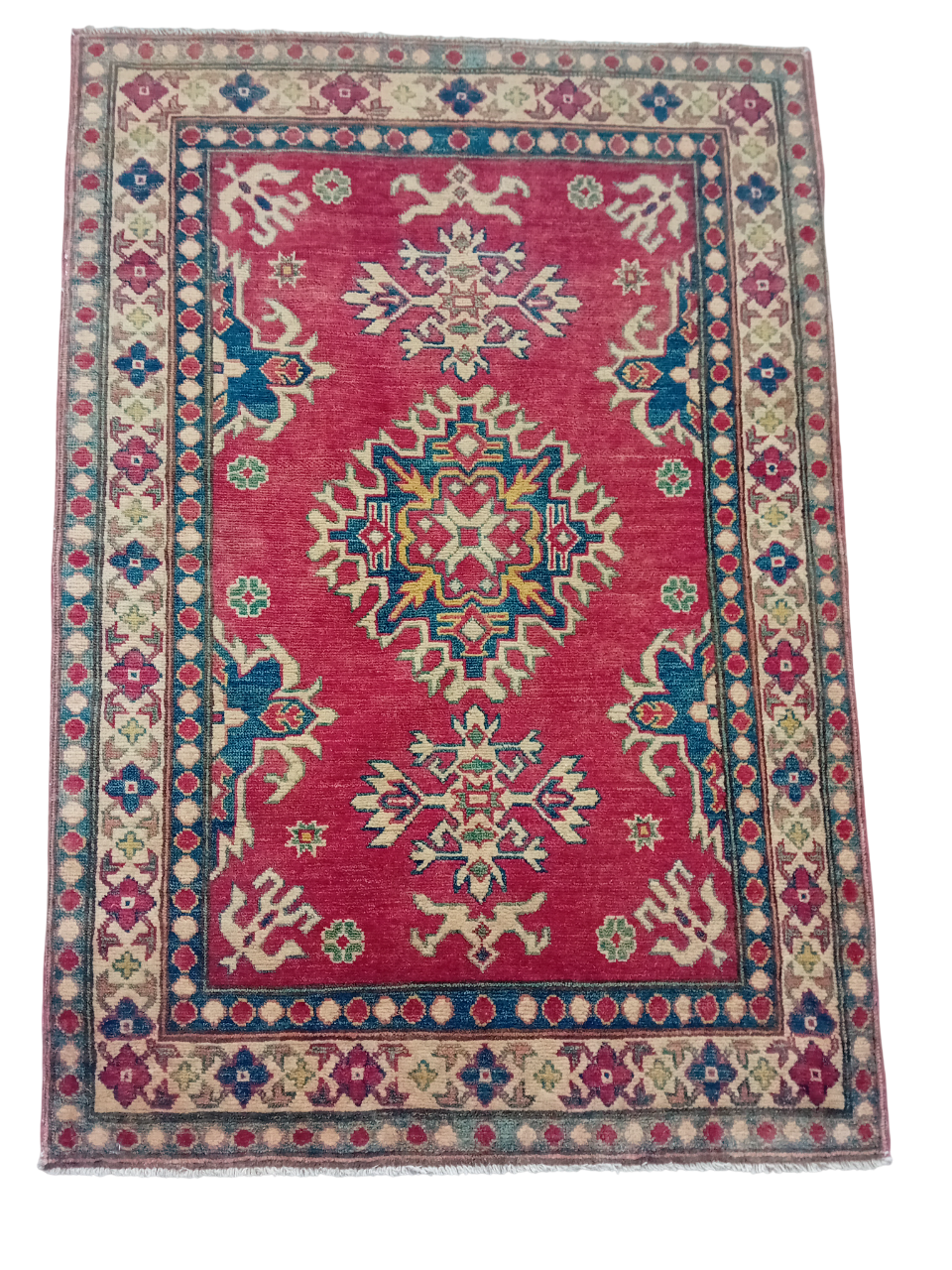 Tappeto Kazak 150x100 cm in Lana e Cotone