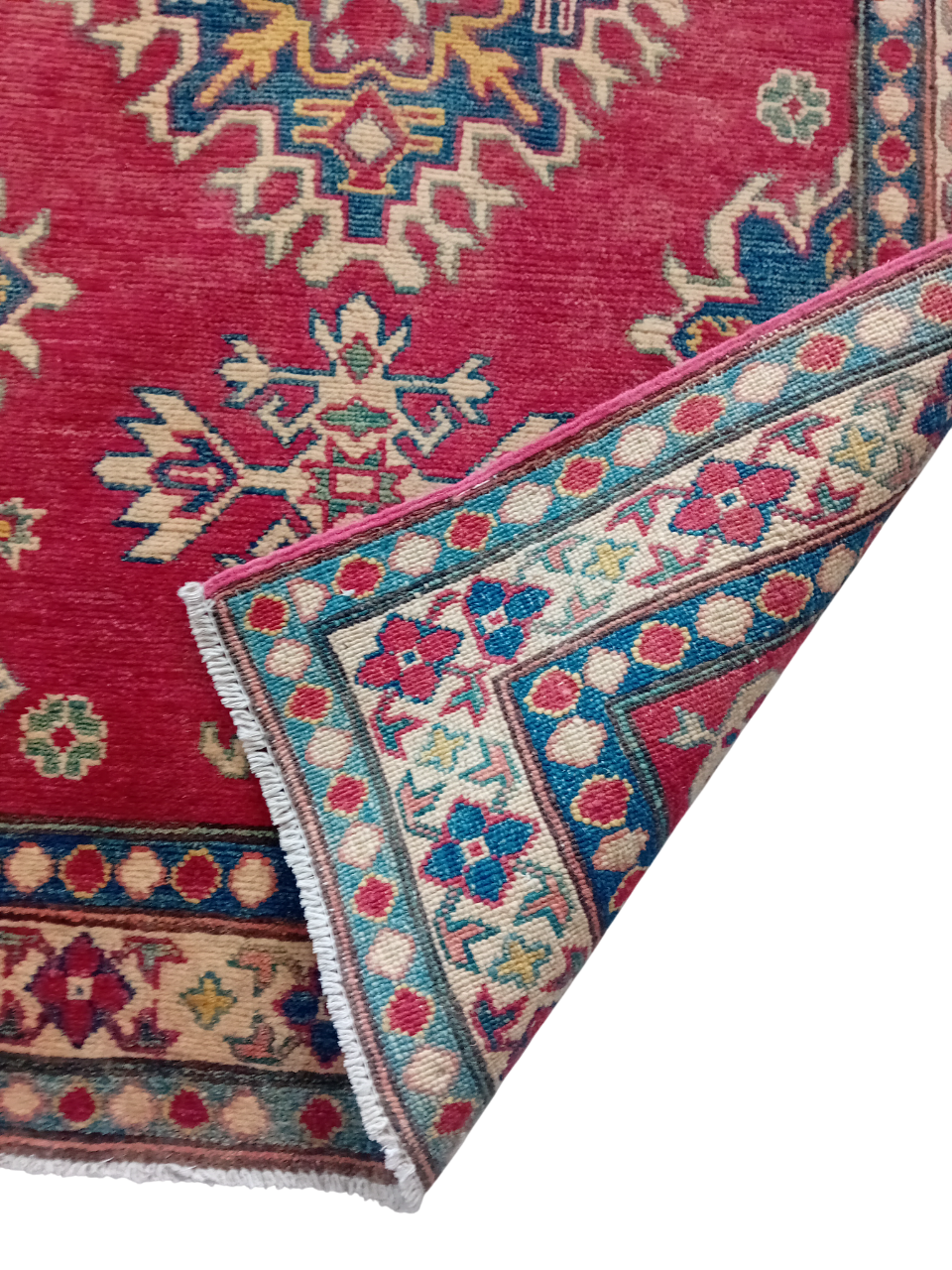 Tappeto Kazak 150x100 cm in Lana e Cotone