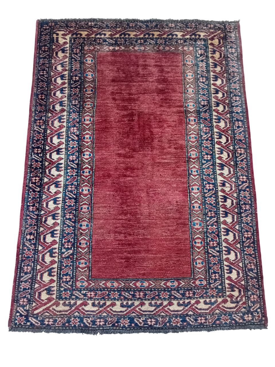 Tappeto Kazak 134x98 cm in Lana e Cotone