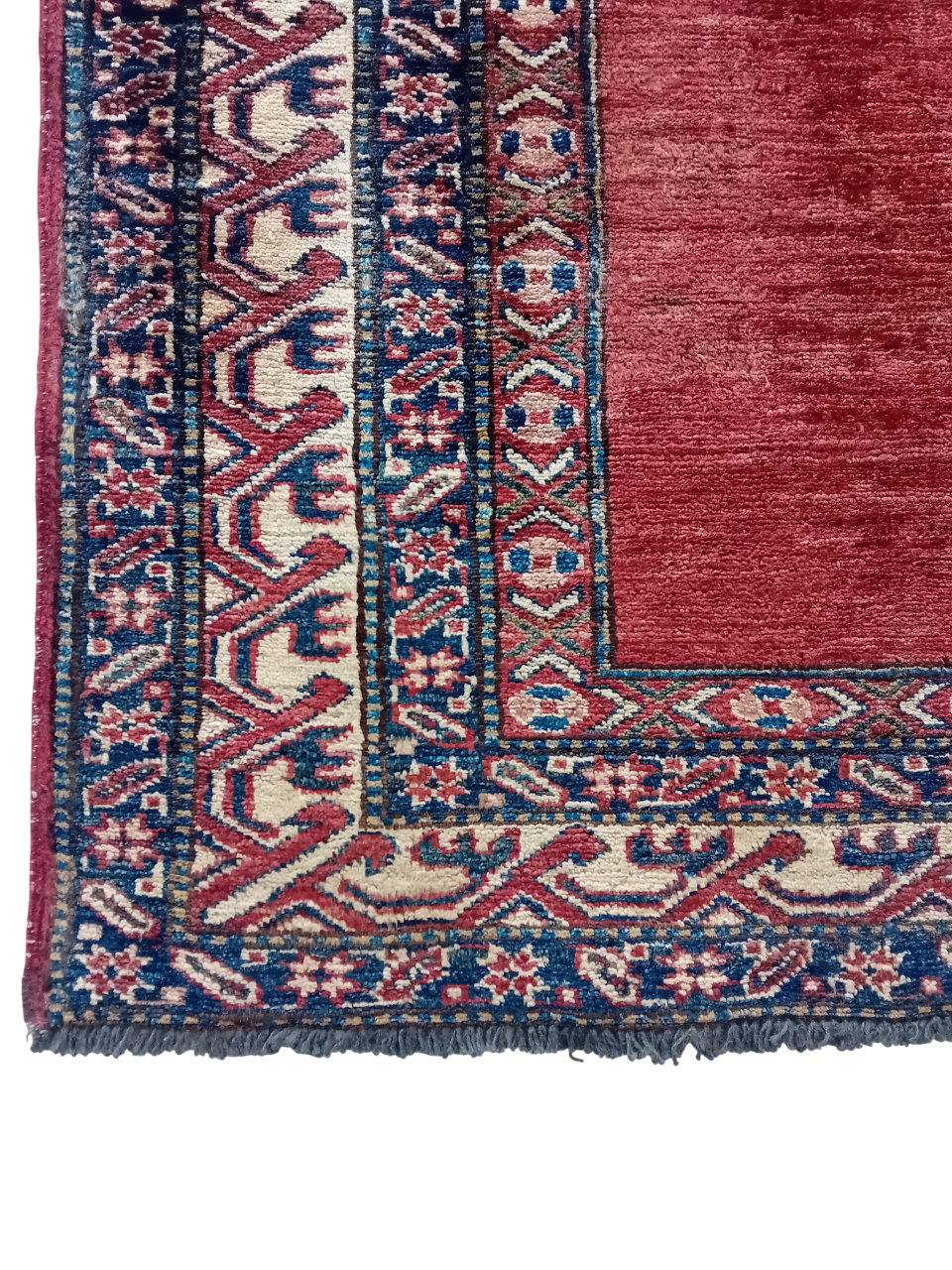 Tappeto Kazak 134x98 cm in Lana e Cotone