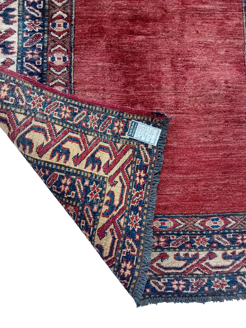 Tappeto Kazak 134x98 cm in Lana e Cotone