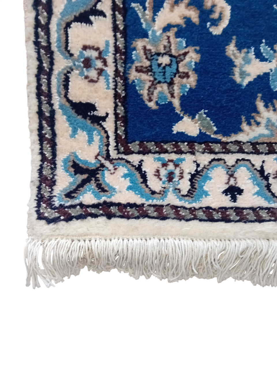 Tappeto Nain 195x77 cm in Lana, Seta e Cotone