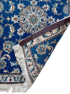 Tappeto Nain 195x77 cm in Lana, Seta e Cotone