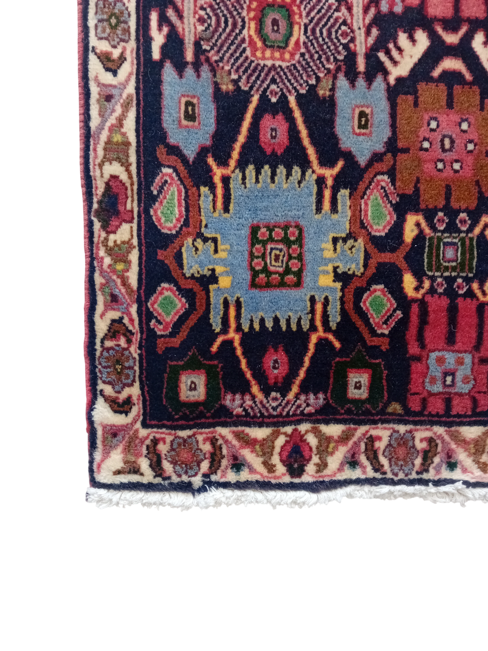 Tappeto Afshar 201x73 cm in Lana e Cotone