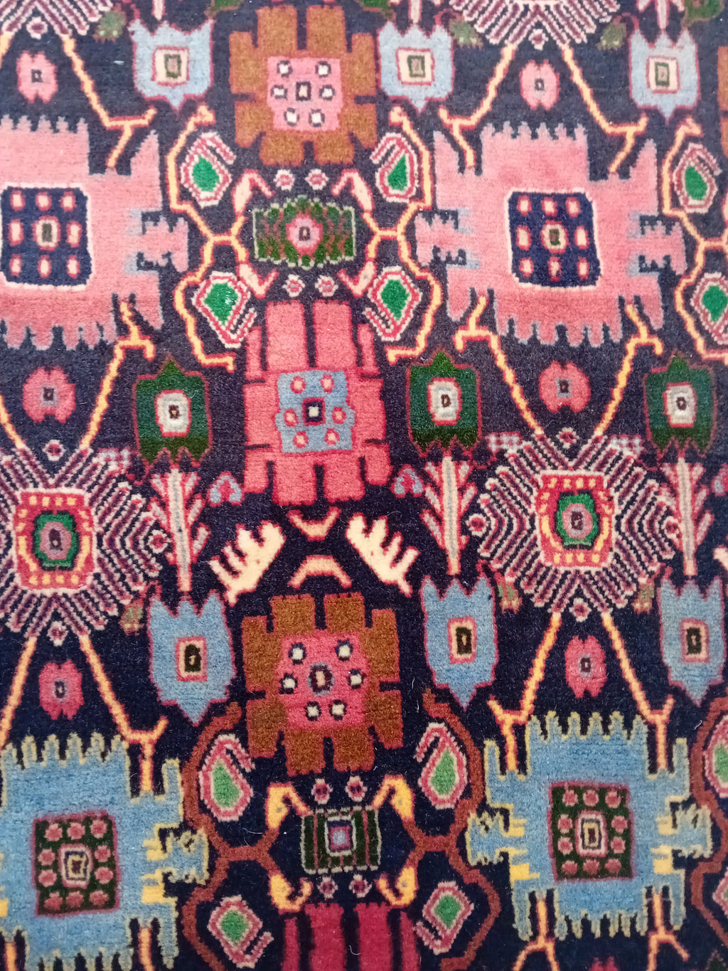 Tappeto Afshar 201x73 cm in Lana e Cotone