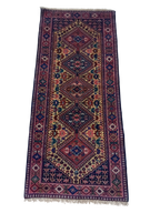 Tappeto Yalameh 198x85 cm in Lana su Lana