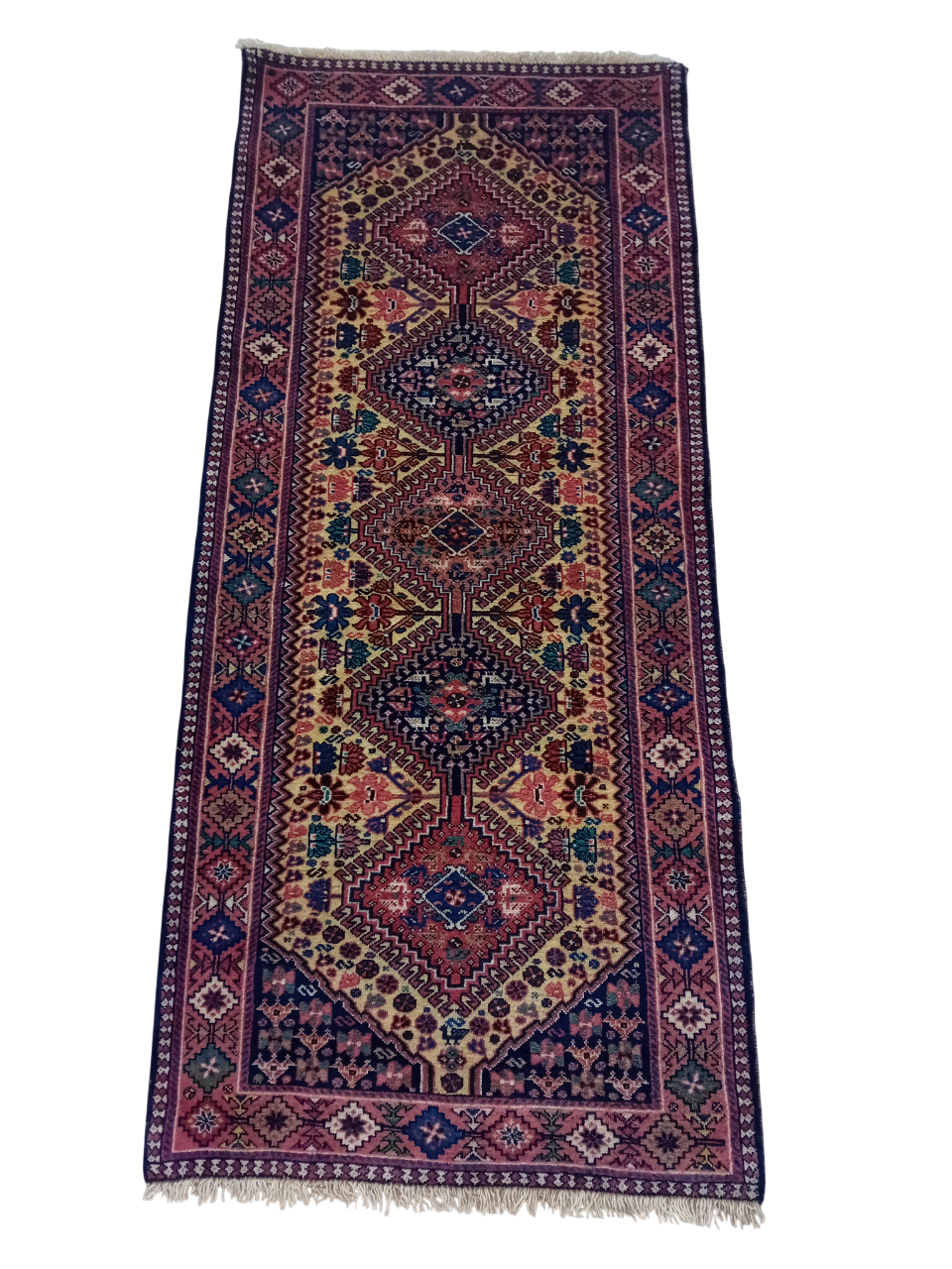 Tappeto Yalameh 198x85 cm in Lana su Lana