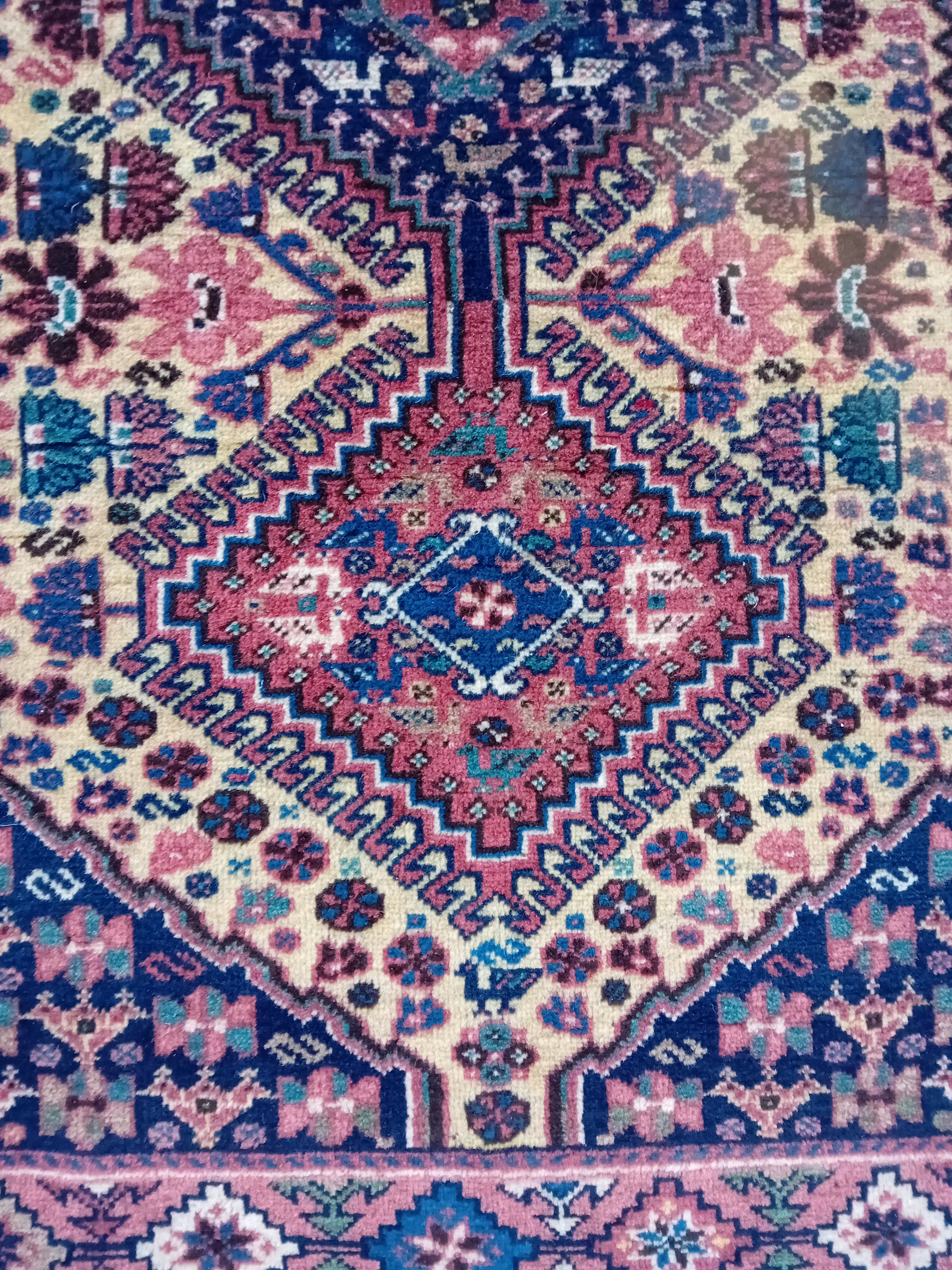 Tappeto Yalameh 198x85 cm in Lana su Lana