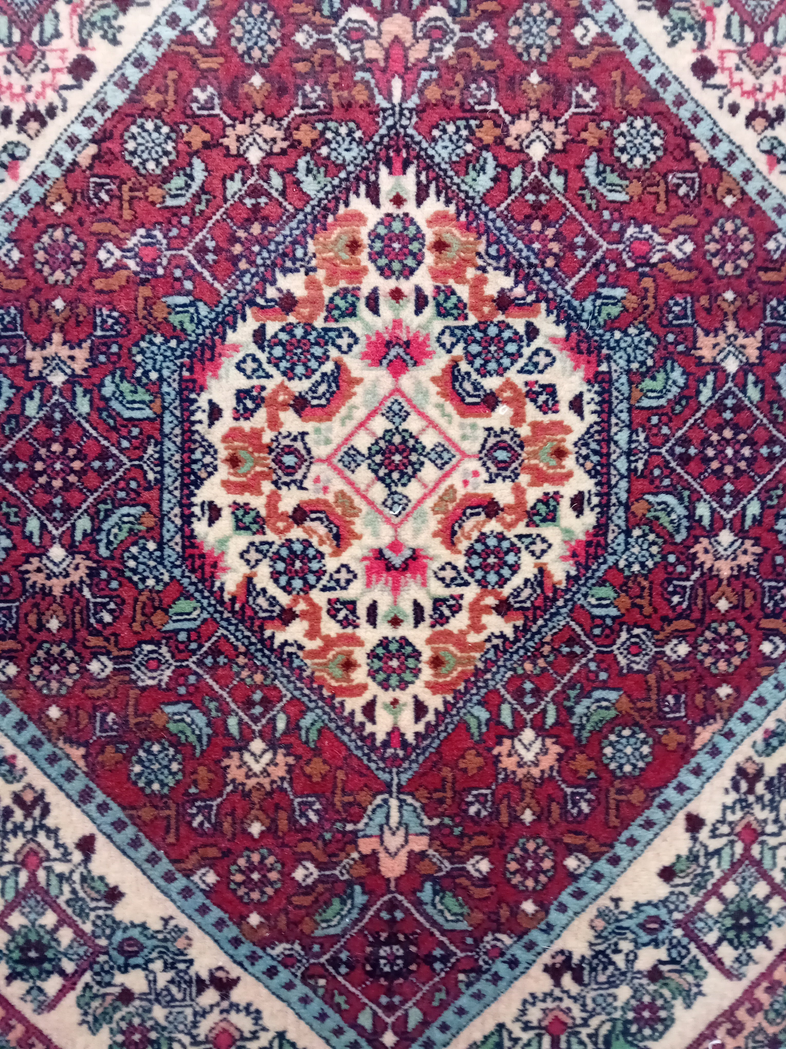 Tappeto Bijar 183x180 cm in Lana e Cotone