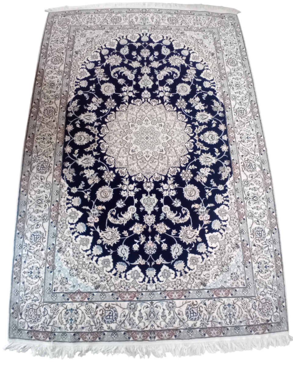 Tappeto Nain 6La 2,40x1,60 m in Lana e Seta