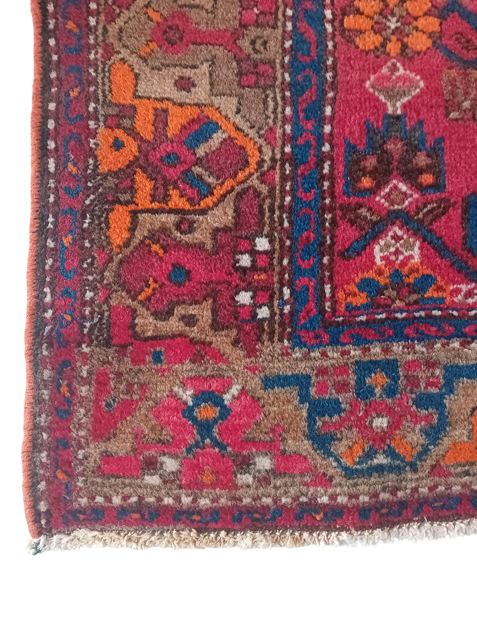 Tappeto Zanjan Vecchio 2,00x1,28 m in Lana e Cotone