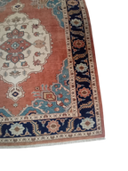 Tappeto Heriz 1,90x1,65 m in Lana e Cotone