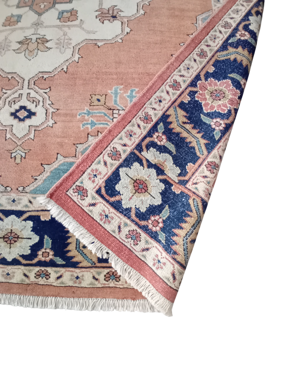 Tappeto Heriz 1,90x1,65 m in Lana e Cotone