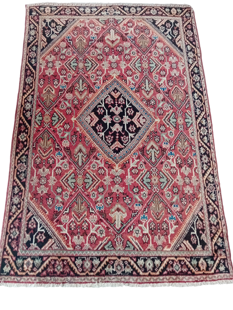 Tappeto Vecchio 1,97x1,30 m in Lana e Cotone